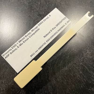 Ensoniq Replacement Weighted D Key (Ensoniq Keybeds) for Ensoniq ESQ-1 (metal) & Mirage DSK8 (gray), E-Mu Emax I Keyboard, ARP Solina (B417)