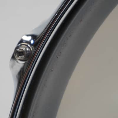 LUDWIG  B/O BADGE ACROLITE SNARE DRUM 14" x 5" No. 3076089 1970s - Matt Aluminium image 13