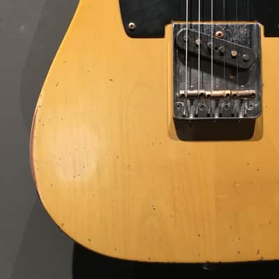 Made to Order - FRANCHIN Mars guitar Relic Aged 100% Nitro Lacquer (Butterscotch/ Sunburst/ Black/ White/ Blue/ Green/ Yellow/ Red/ Pink/ Burgundy/ Purple/ Gold/ Silver, etc.) Telecaster-Tele-T-Style Made in Italy image 15