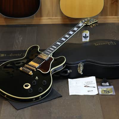 2007 Gibson Custom BB King Lucille w/ Rare Crown Inlay Electric Guitar Black Ebony + OHSC image 1