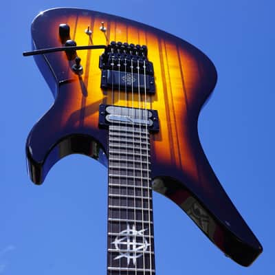 Schecter CUSTOM SHOP Synyster Gates FR-S USA Signature 6-String Electric - Vintage Sunburst with Pinstripes w/hard case image 1