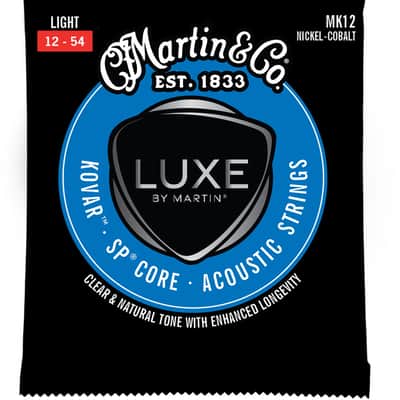 Martin MK12 Luxe Kovar Acoustic Guitar Strings, Light 12-54, Nickel Cobalt image 1