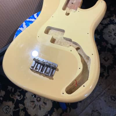 Cort Precision Bass Style Body MIK 1980s - Vintage White image 4