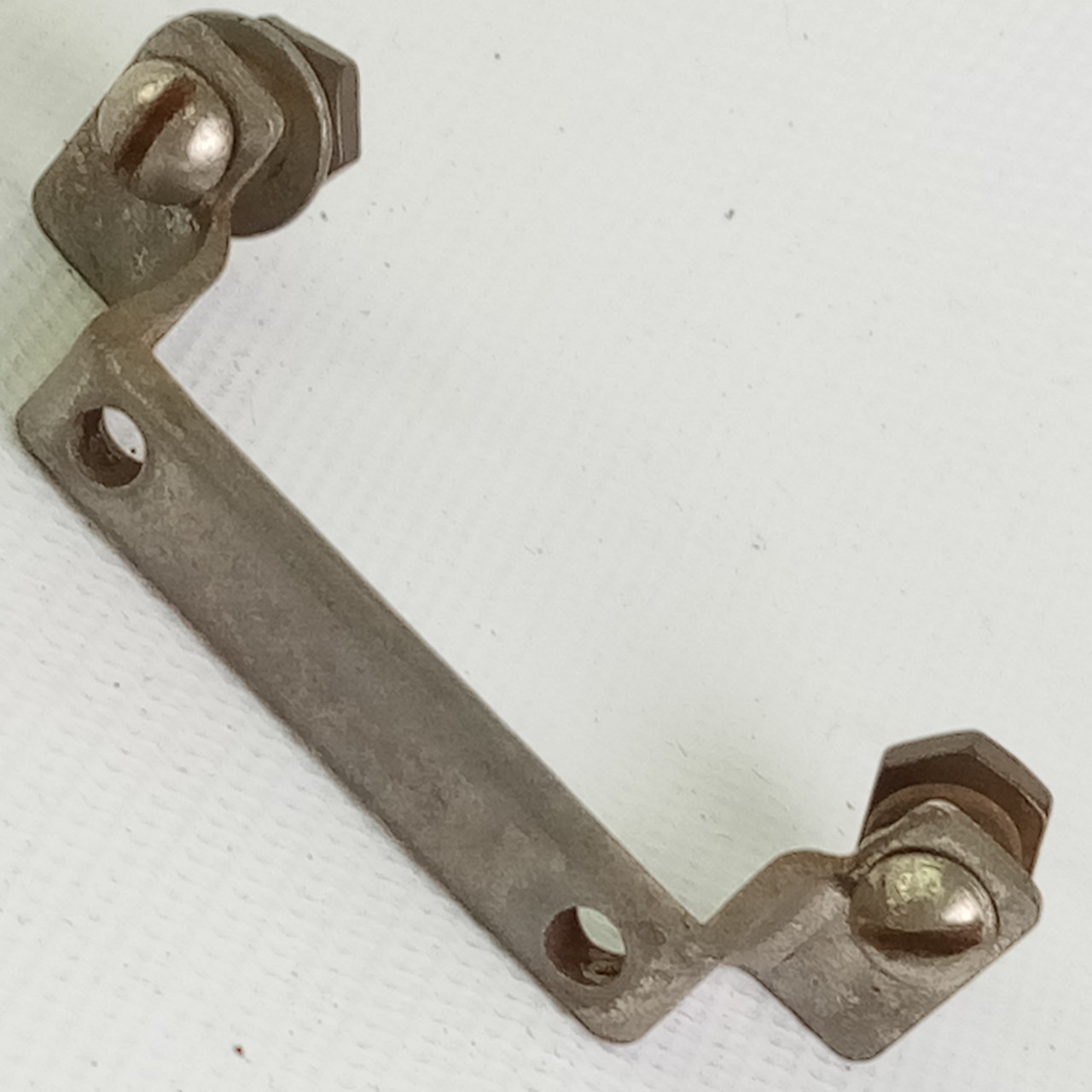 Leedy Snare Drum Butt Plate 2 1/2"Nickel Plating Vintage 20s Marching/Parade USA — main photograph