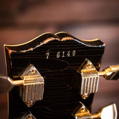 2016 Gibson True Historic '1957' Les Paul Custom 'Black Beauty' - Aged Ebony (1 of 2 Custom Order) image 6