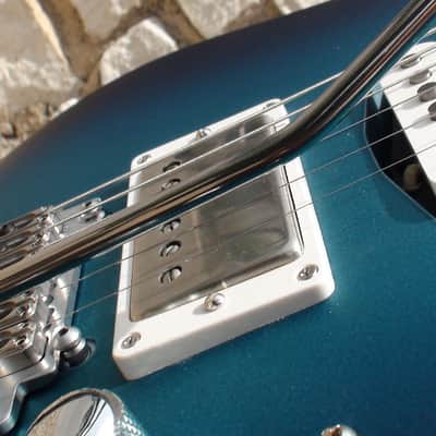 Skermetta Custom Super Strat Ocean Burst image 11