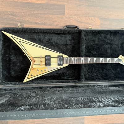 Jackson Pro Series RR5 Rhoads 2003 - 2009 - Ivory with Black Pinstripes image 1