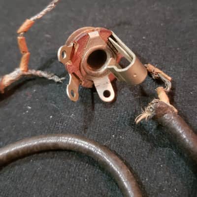 50’s Les Paul Jack 17” Insulated Wire Vintage Gibson Switchcraft Output 1950’s image 4