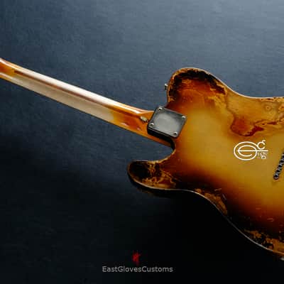 Fender Telecaster Nashville Deluxe Series Copper Gold with Gold Leaf ONE-OF-A-KIND Heavy Aged Relic image 15