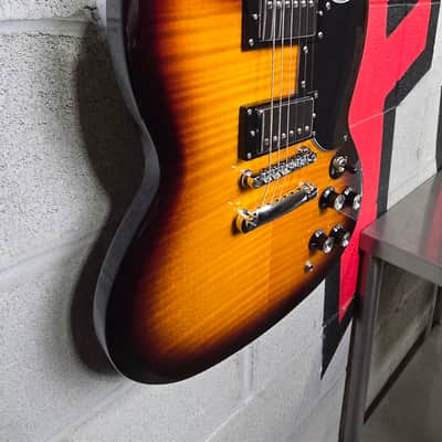 Epiphone G-400 2004 - Flame Top Sunburst image 4