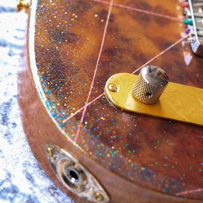 Build to Order GB Liuteria Traditional Tele hi-gloss camphor and strass image 10