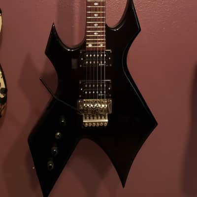 LEFTY BC Rich NJ Warlock Electric Guitar Floyd Rose NJ Series Gloss Black left image 3