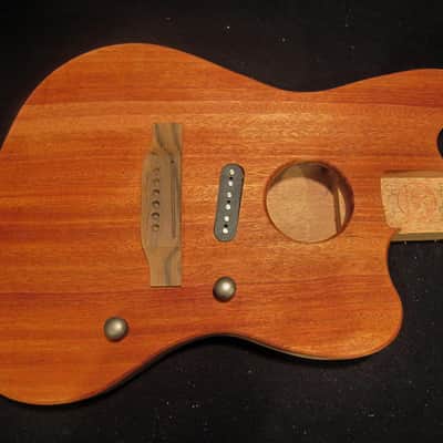 JM  Body, USA, Unfinished, ACOUSTIC/ELECTRIC, Mahogany,  #5-3613 image 4