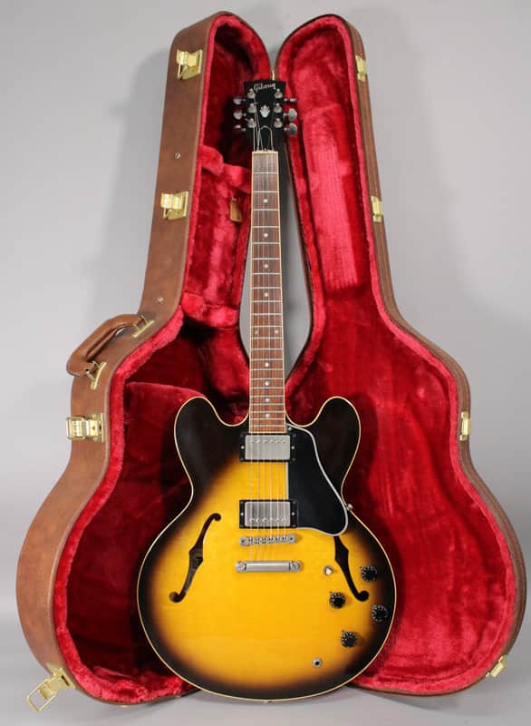 1995 Gibson ES-335 Dot Reissue Sunburst Finish Electric Guitar w/HSC