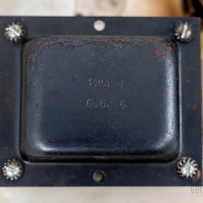 1962 Fender Bassman 6G6-A Tuxedo Brown Panel Blonde Vintage Piggyback Tube Amp w/ Oxford 12M6 image 15