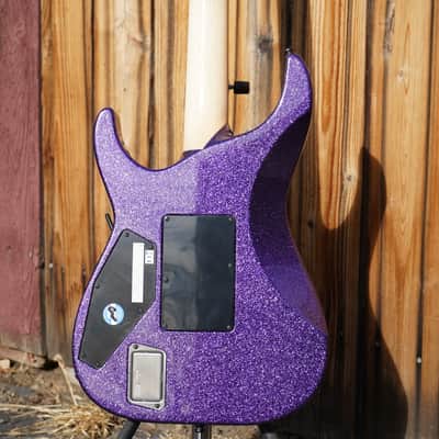 ESP Custom Shop KH-2 Neck Thru Purple Sparkle Kirk Hammett 6-String Electric Guitar w/ Case image 9