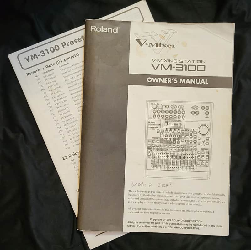 VM-3100 V- MIXER Owner's Manual image 1