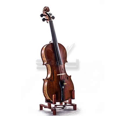 High Quality SKYVN631 Full Size Hand Carved Artist Violin Antique Phoenix Back image 3