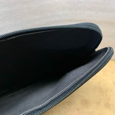 LARGE VINYL ZIPPERED MICROPHONE/ ACCESSORIES POUCH/ BLACK- MAKE OFFER! image 5