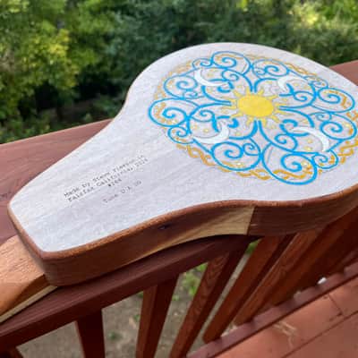 Anatolian Newt microtonal electric dulcimer - hand painted image 11
