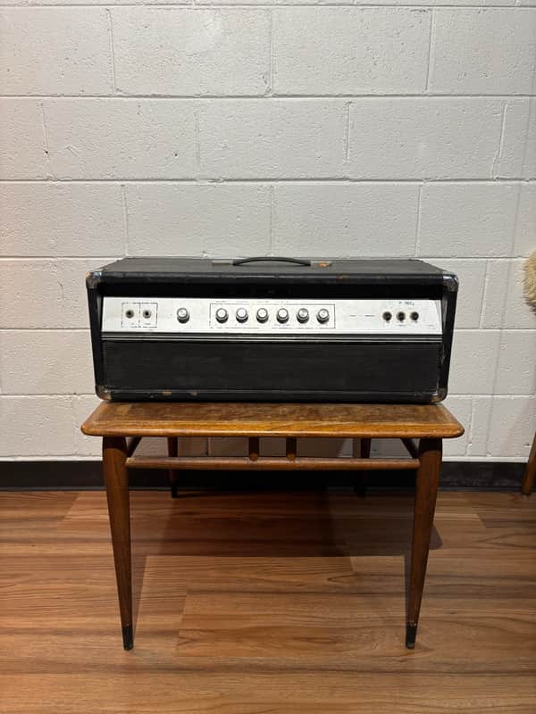 Ampeg V-4 100-Watt Guitar Head with Reverb 1974 - Black image 1