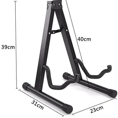 Foldable Folding Lightweight Portable Guitar Bass Cello Stringed Instrument Stand Holder for Professional Guitarist image 2