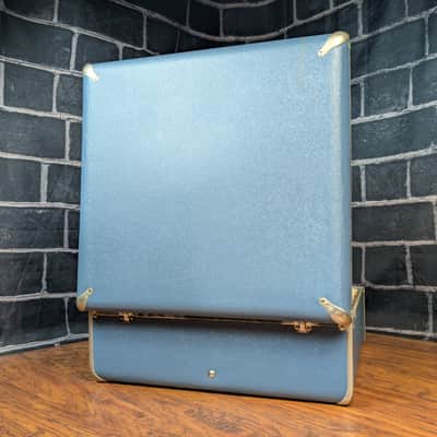 Rogers Vintage Blue Snare Drum Case + Rogers 4843 Mallets w/ Cover 1956–1965 image 9