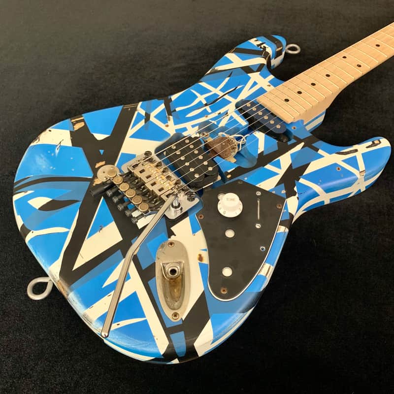 MEAN STREET Custom Blue Van Halen Frankenstrat | Tom Anderson | Reverb