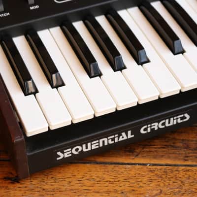Sequential Six-Trak 49-Key 6-Voice Polyphonic Synthesizer 1984 - 1985 - Black with Wood Sides image 9
