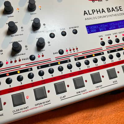 JoMox Alpha Base Analog Drum Synthesizer 2017 - Present - White / Natural image 4