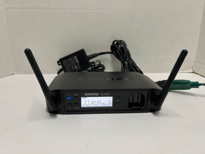 Shure GLXD4=-Z2 GLXD4 Digital Wireless Receiver with Shure PS42US AC Adapter Power Supply for GLXD GLX-D GLXD14 Vocal Mic Guitar Instrument Systems 2400-2483.5MHz image 1
