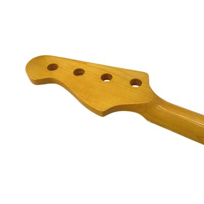 Electric Bass Guitar Neck Replacement Maple Bass Neck 4-String 21 Fret 34" Scale Maple Fingerboard Bolt-On Finished Parts for DIY Installation & Repair (38mm Nut and 64mm Heel) image 5