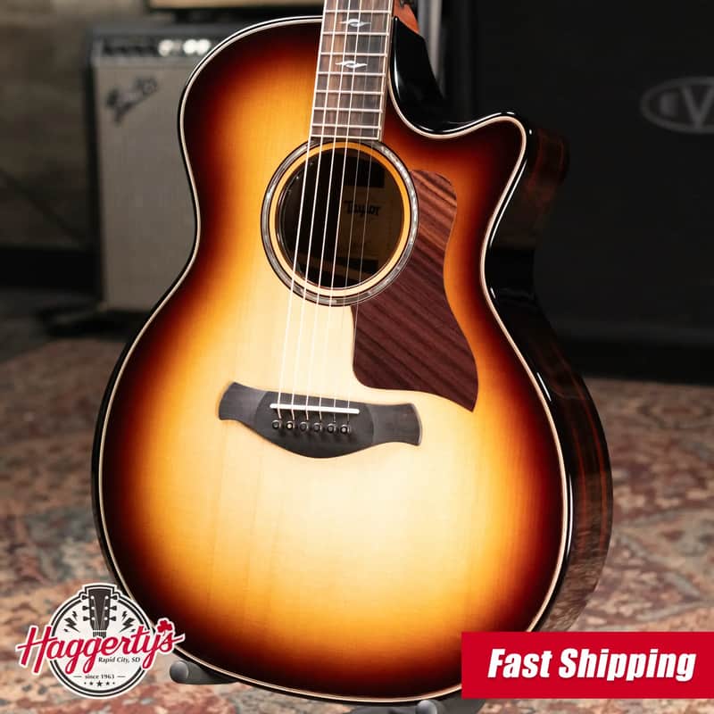 Taylor (1 of 42) Builder's Edition 814ce LTD Grand Auditorium Acoustic/Electric Guitar - Macassar with Hardshell Case image 1