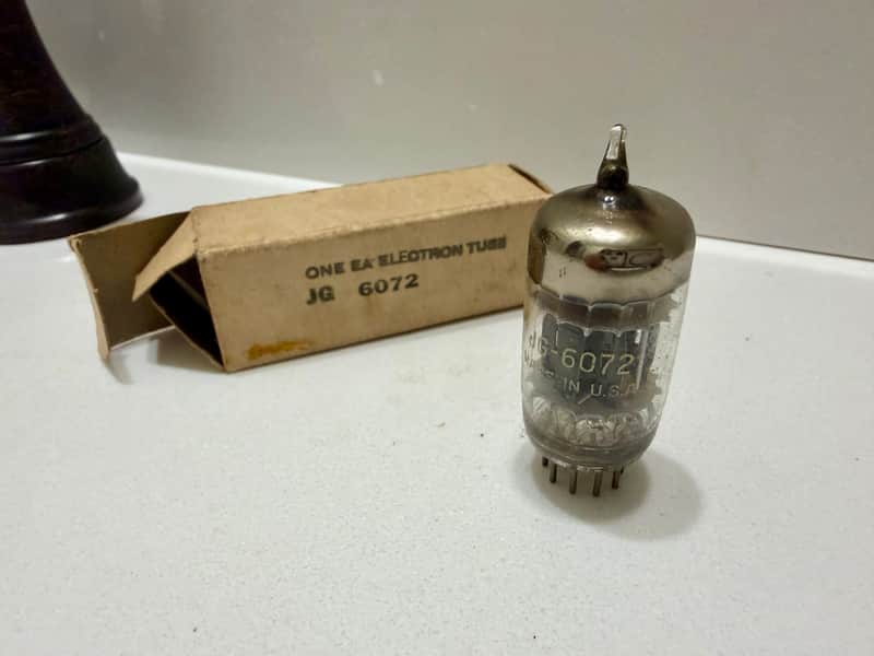 general electric JG 12ay7 Triple Mica 1958 - Black playes image 1