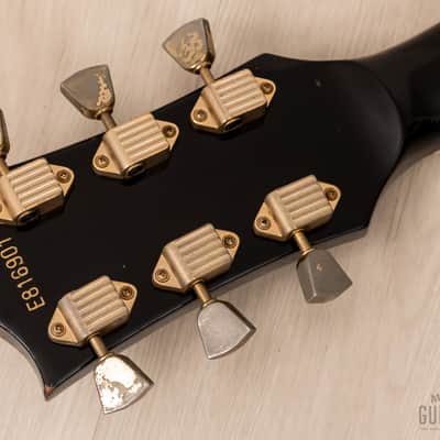 1981 Greco Super Real Custom EG1000 Black Beauty Vintage Guitar w/ Maxon Dry Z Pickups, Bigsby B7, Case image 5