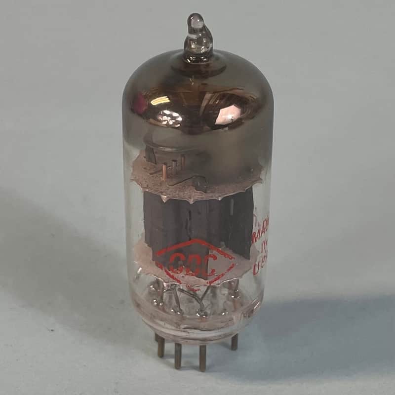 1950s CBS 12AU7A ECC82 Vintage Halo Getter Preamp Tube! T139 image 1