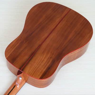 Handmade Custom 6 String Acoustic Guitar, Solid Spruce Top Body, Mahogany Wood Neck image 4