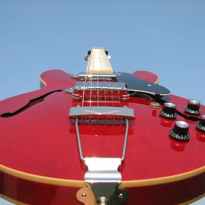 Epiphone Casino Coupe - Cherry Red - Gotoh Bridge - Black Pickguard and Knobs - Upgrades! image 20