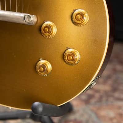 Gibson Custom Shop Limited Edition 1957 Les Paul Reissue Murphy Lab Electric Guitar - Goldtop Dark Back Light Aged with Hardshell Case image 14