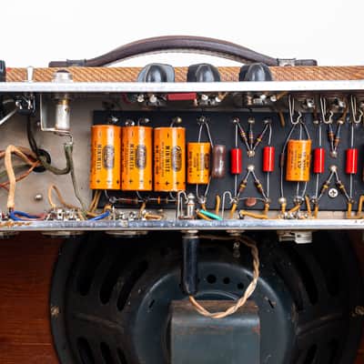 1954 Fender Tweed Deluxe 5D3 Wide Panel Vintage Tube Amp 1x12 w/ Jensen P12R image 13