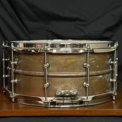 Ludwig LC663T Copper Phonic 6.5x14" 10-Lug Snare Drum with Tube Lugs 2016 - Present - Raw Copper image 9