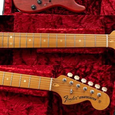 2018 Fender Custom Shop Jason Smith Masterbuilt Fiji Stratocaster in Hand Stained Aged Cherry HSS EVH image 8