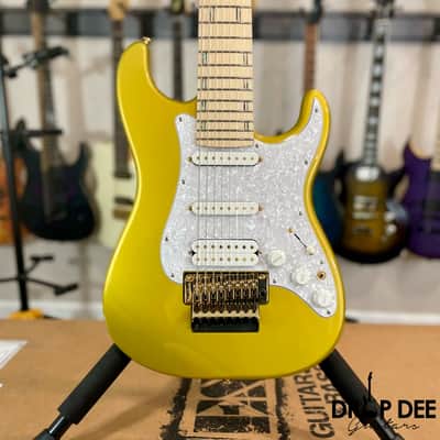 ESP LTD Javier Reyes Signature JRV-8 8-String Electric Guitar w/ Case-Metallic Gold image 1