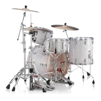 Pearl PMX Professional Series 3-Piece Drum Shell Pack (22x16, 16x16, 12x8) White Marine Pearl image 4