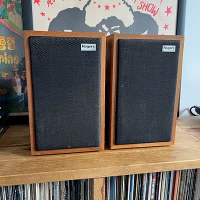 Matched Pair Vintage 1980s Rogers BBC LS3/5A 15ohm Monitor Speakers 23000 Serial image 1
