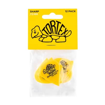 Dunlop 412P Tortex Sharp Yellow .73 image 1
