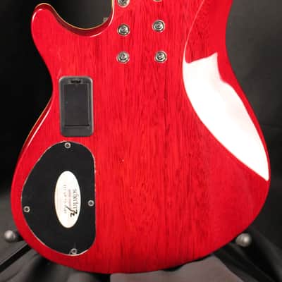 Schecter Omen Extreme 5 5 String Electric Bass Guitar Black Cherry image 3