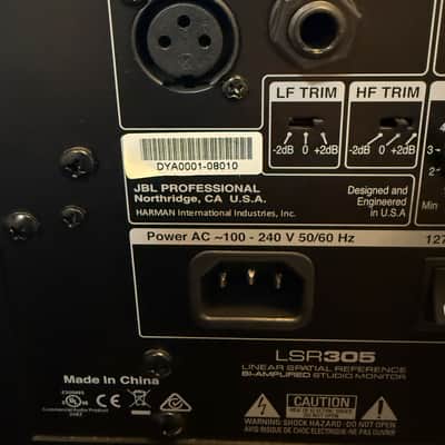 JBL LSR305 (1st Gen) 5" 2-Way Active Studio Monitor (Single) image 9