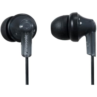 Panasonic RPHJE120K ErgoFit Earbud Headphones - Black image 1