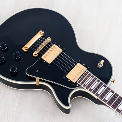 1995 Orville Les Paul Custom Black Beauty LPC-75 Ebony Gibson-Licensed, Japan Terada image 8